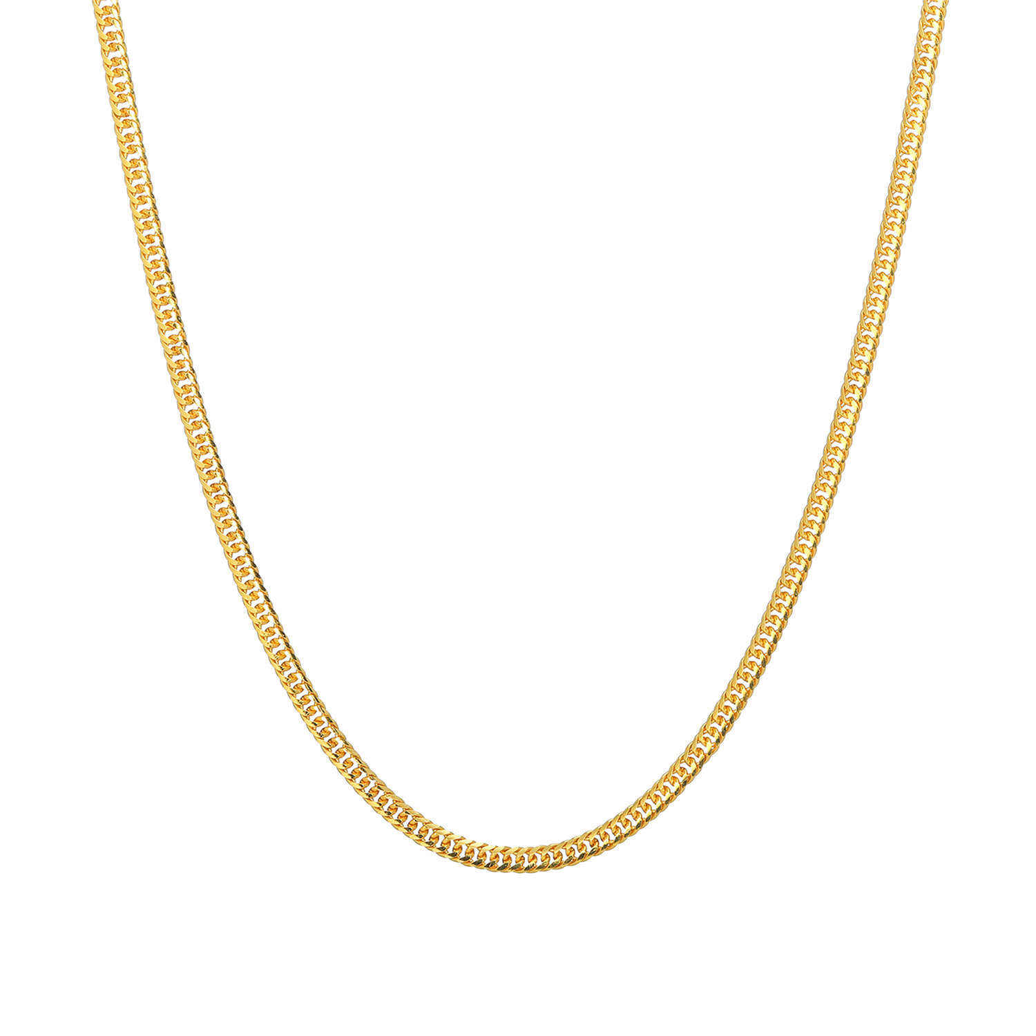 祈平 純金　７ｇＵＰ エレガンスカット ダブル編 喜平チェーンネックレス