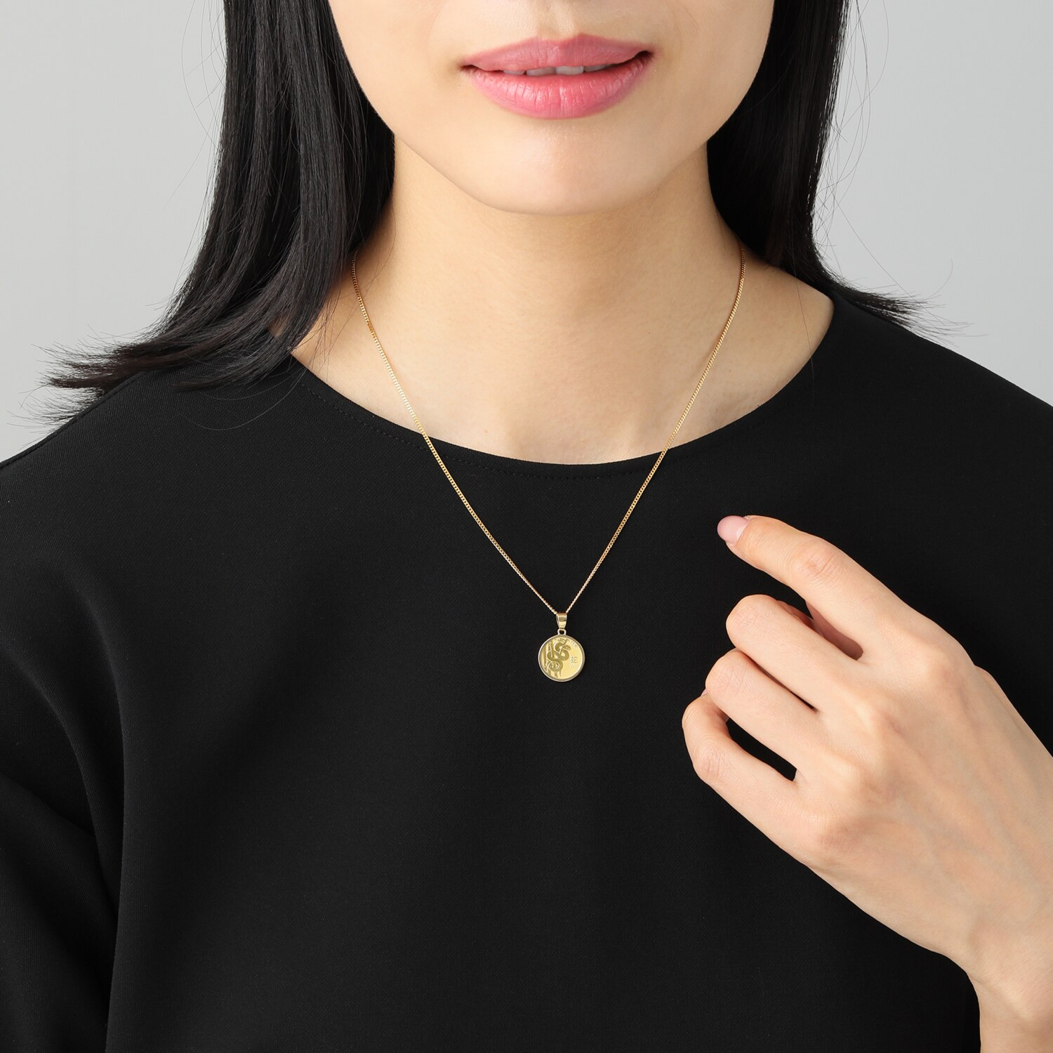 祈平 パースミント製造 純金 干支モティーフ 蛇コイン １／２０オンス ペンダントトップ