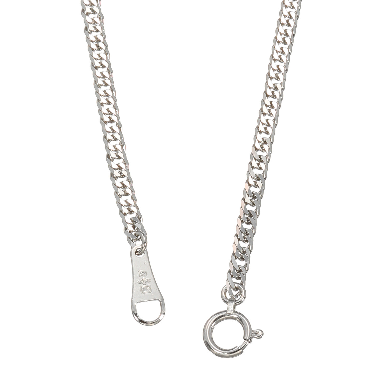 祈平 純プラチナ １３ｇＵＰ ６面ダブル喜平チェーン ロングネックレス