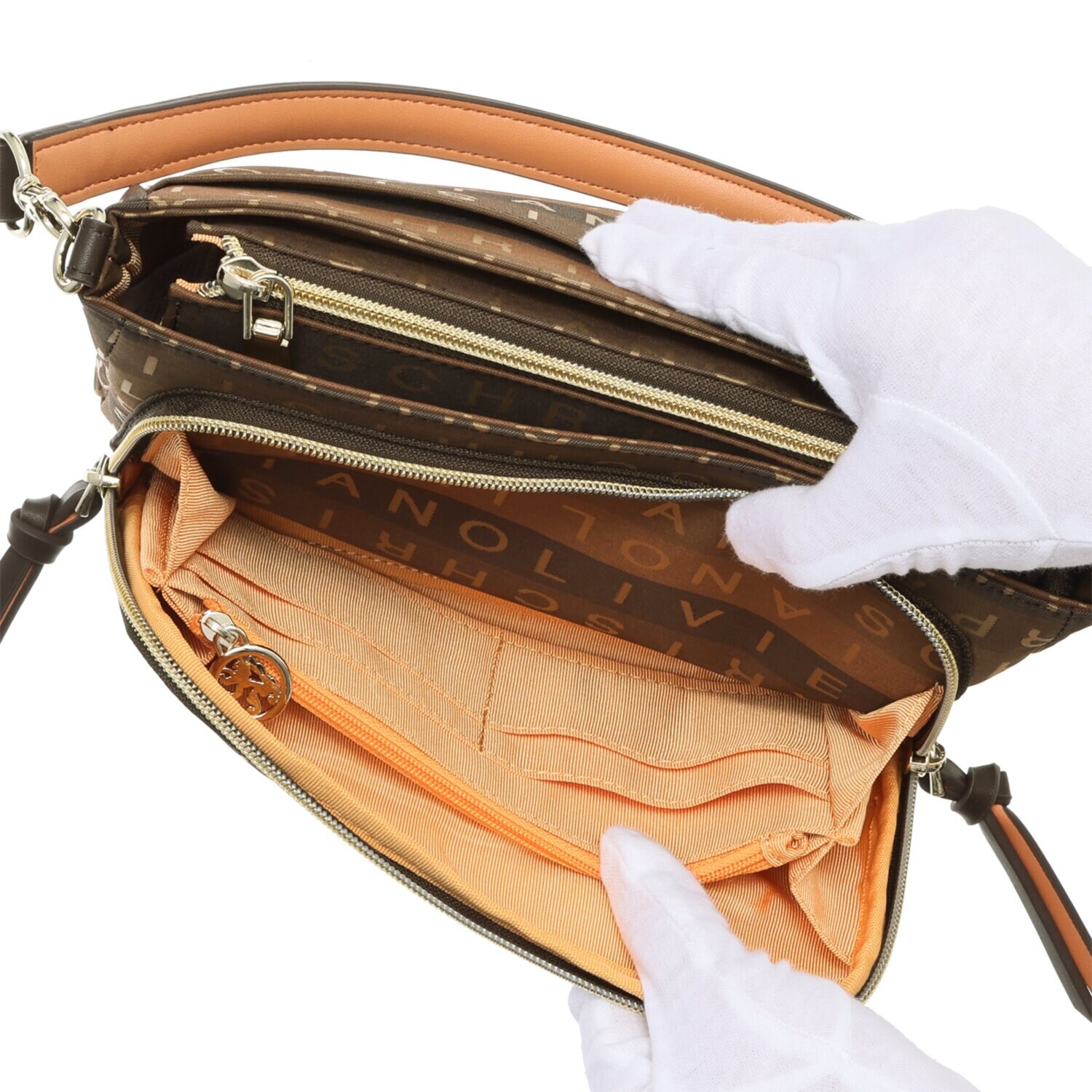 クリスチャン　オリビエ はっ水 グラデーションジャガード ２ウェイ多機能ポシェット