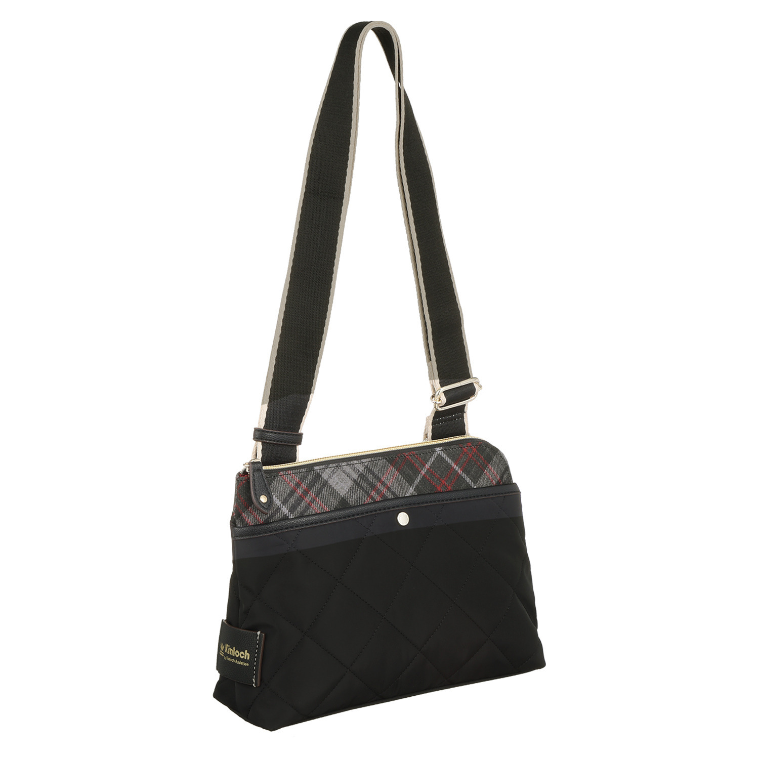 キンロック　バイ キンロックアンダーソン ダイヤモンドキルティング Ｌ字型ファスナー ショルダーバッグ