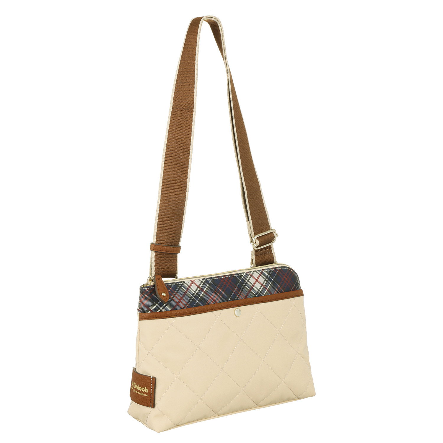 キンロック　バイ キンロックアンダーソン ダイヤモンドキルティング Ｌ字型ファスナー ショルダーバッグ