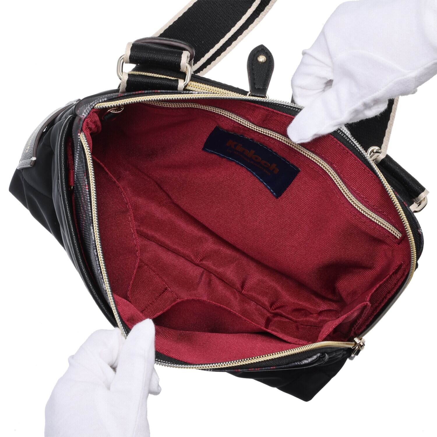 キンロック　バイ キンロックアンダーソン ダイヤモンドキルティング Ｌ字型ファスナー ショルダーバッグ