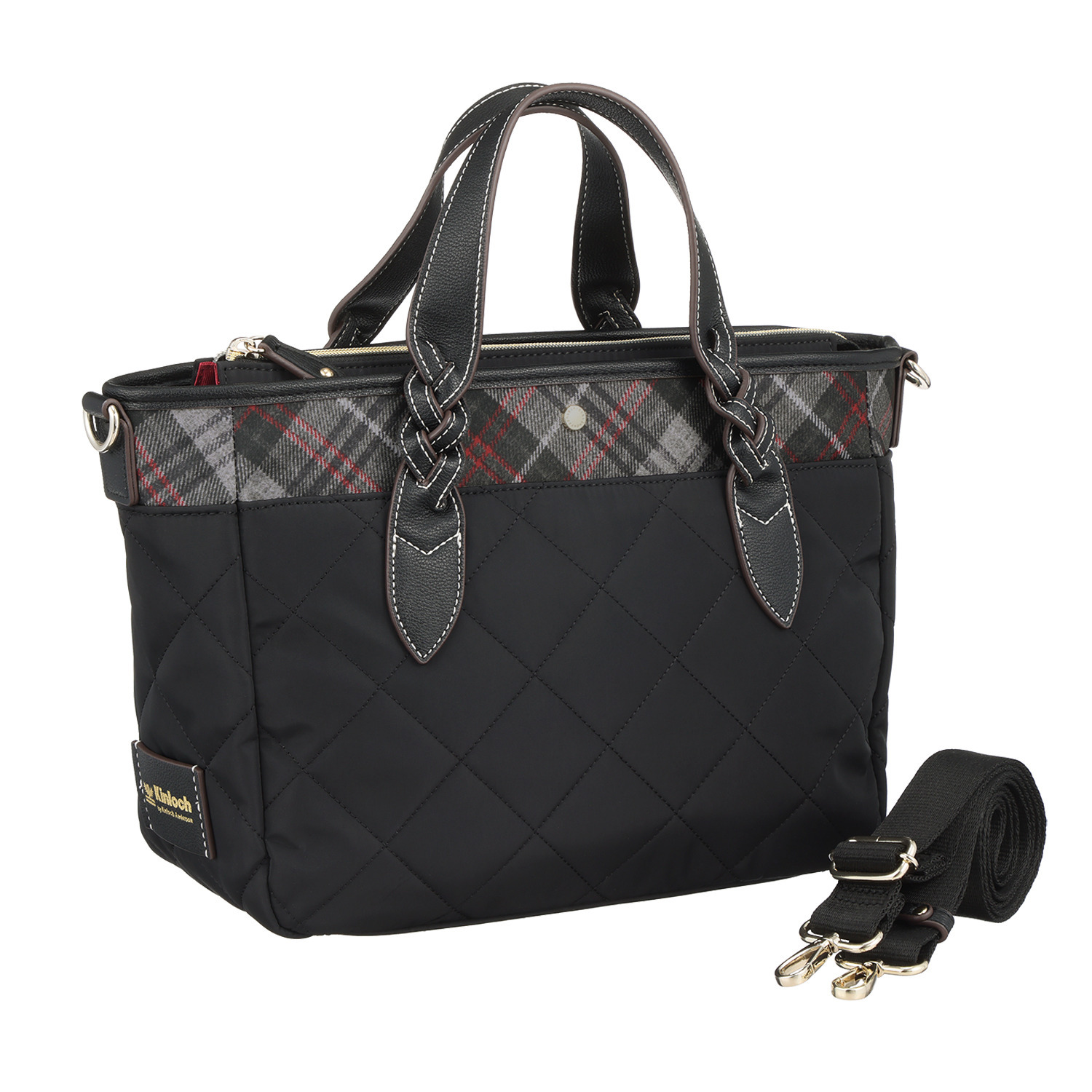 キンロック　バイ キンロックアンダーソン ダイヤモンドキルティング 編みハンドル ２ウェイトートバッグ