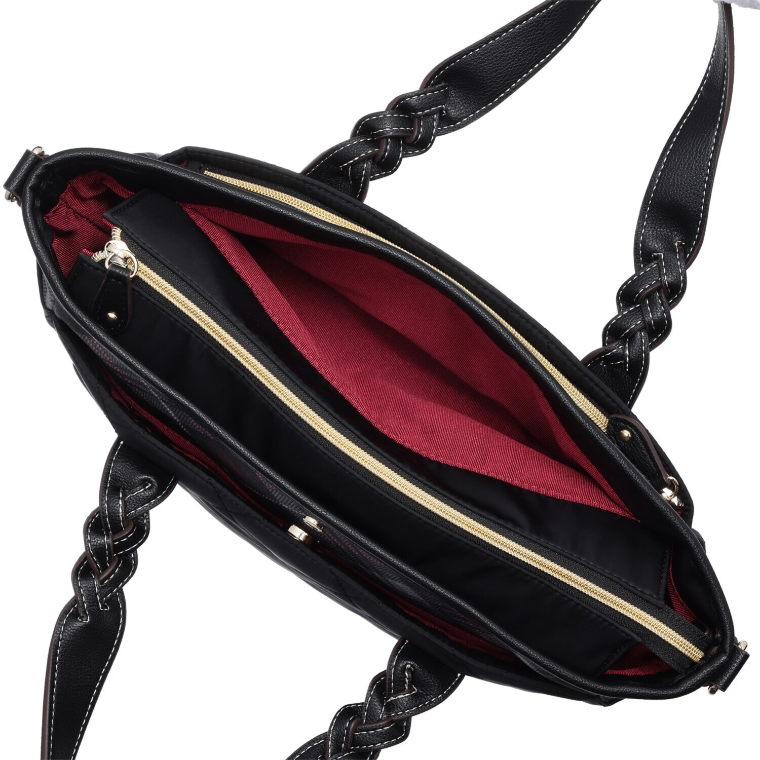 キンロック　バイ キンロックアンダーソン ダイヤモンドキルティング 編みハンドル ２ウェイトートバッグ