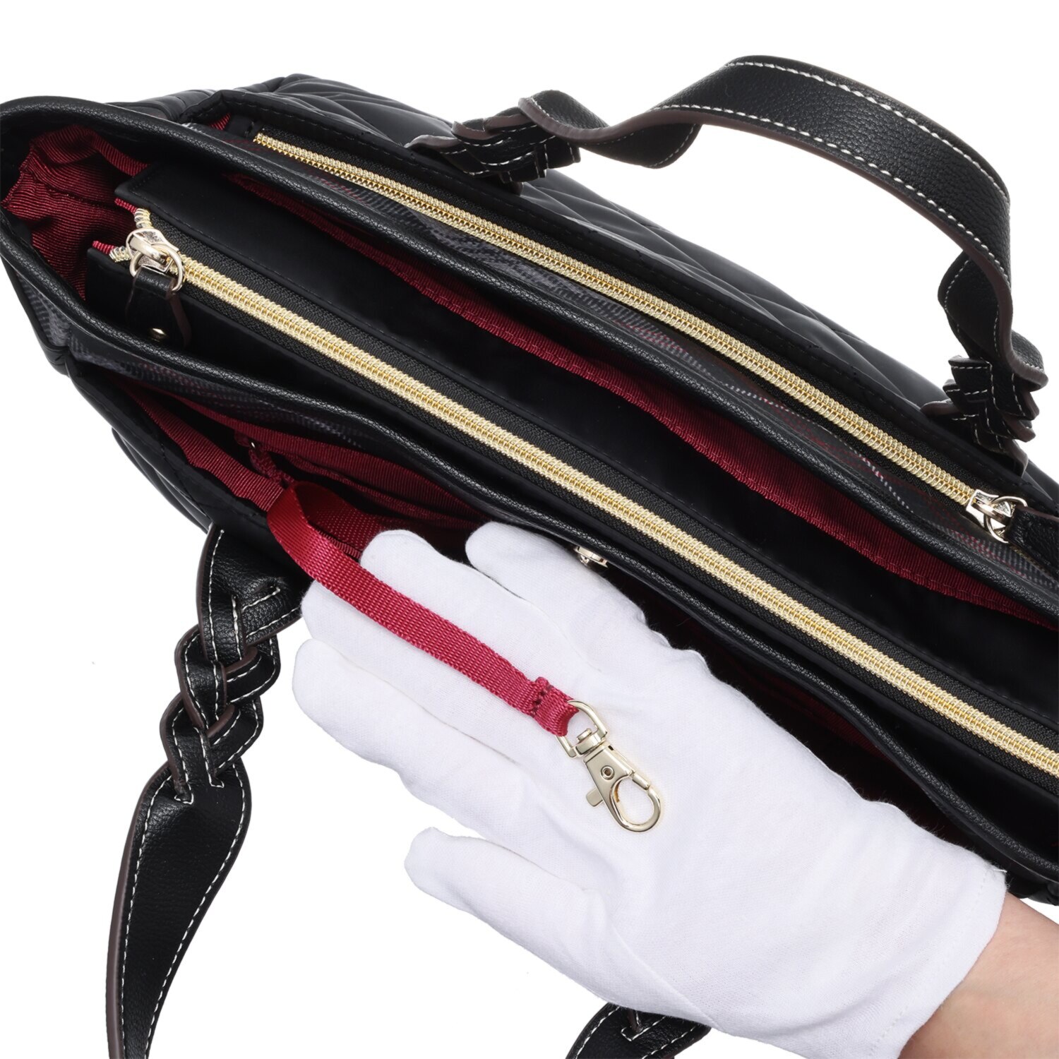 キンロック　バイ キンロックアンダーソン ダイヤモンドキルティング 編みハンドル ２ウェイトートバッグ