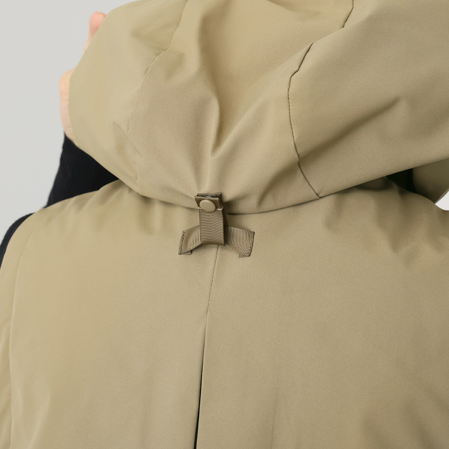 スタイル・ラヴィー 中綿入り 異素材ミックス フーディーベスト