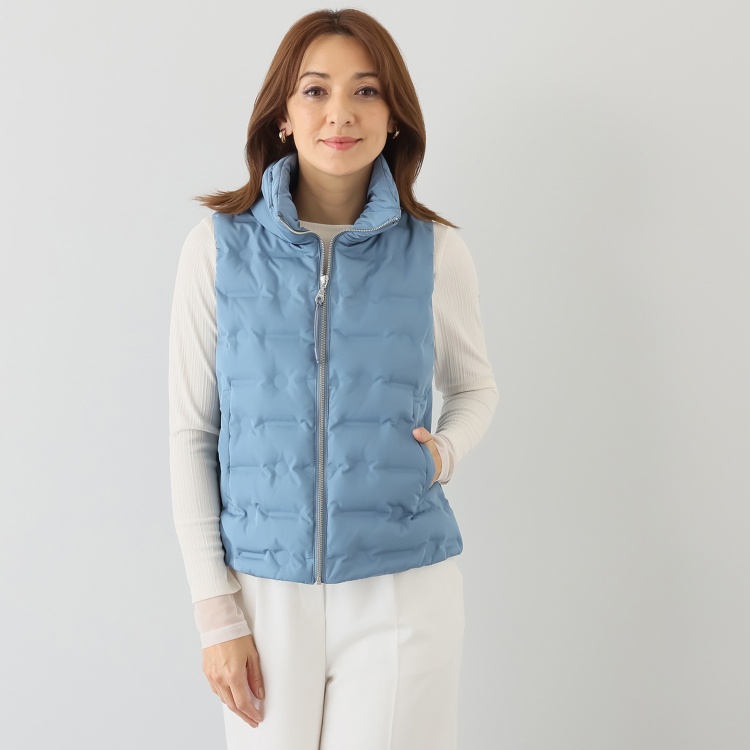 スタイル・ラヴィー シームレス ダウンベスト