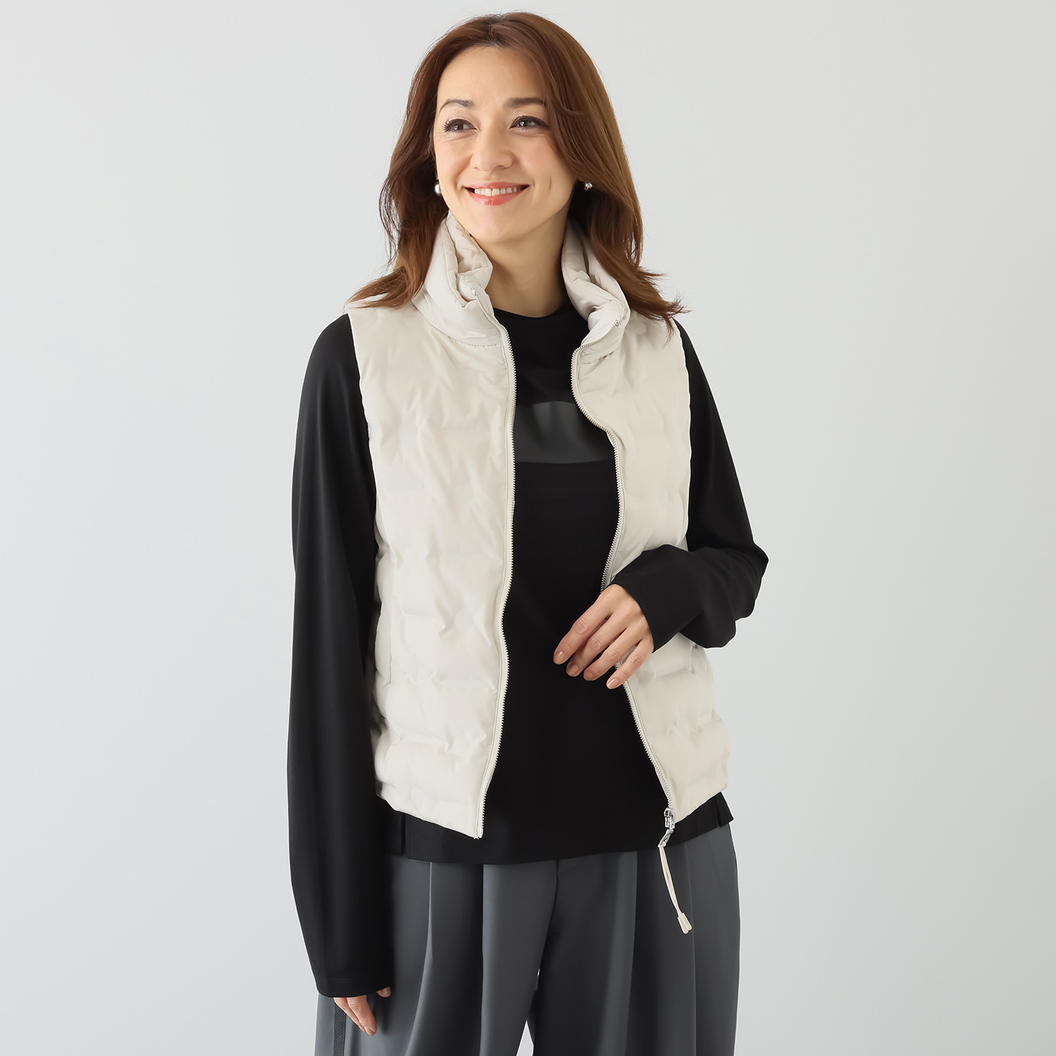 スタイル・ラヴィー シームレス ダウンベスト