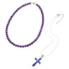マイクローバー アメシスト マグネットネックレス＆ ラピスラズリ ペンダントセット