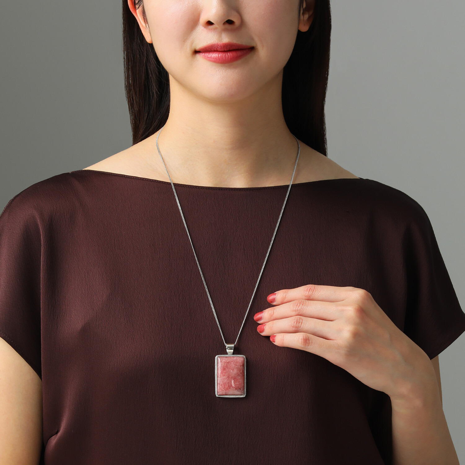 マイクローバー シルバー インカローズ 特大ペンダントトップ