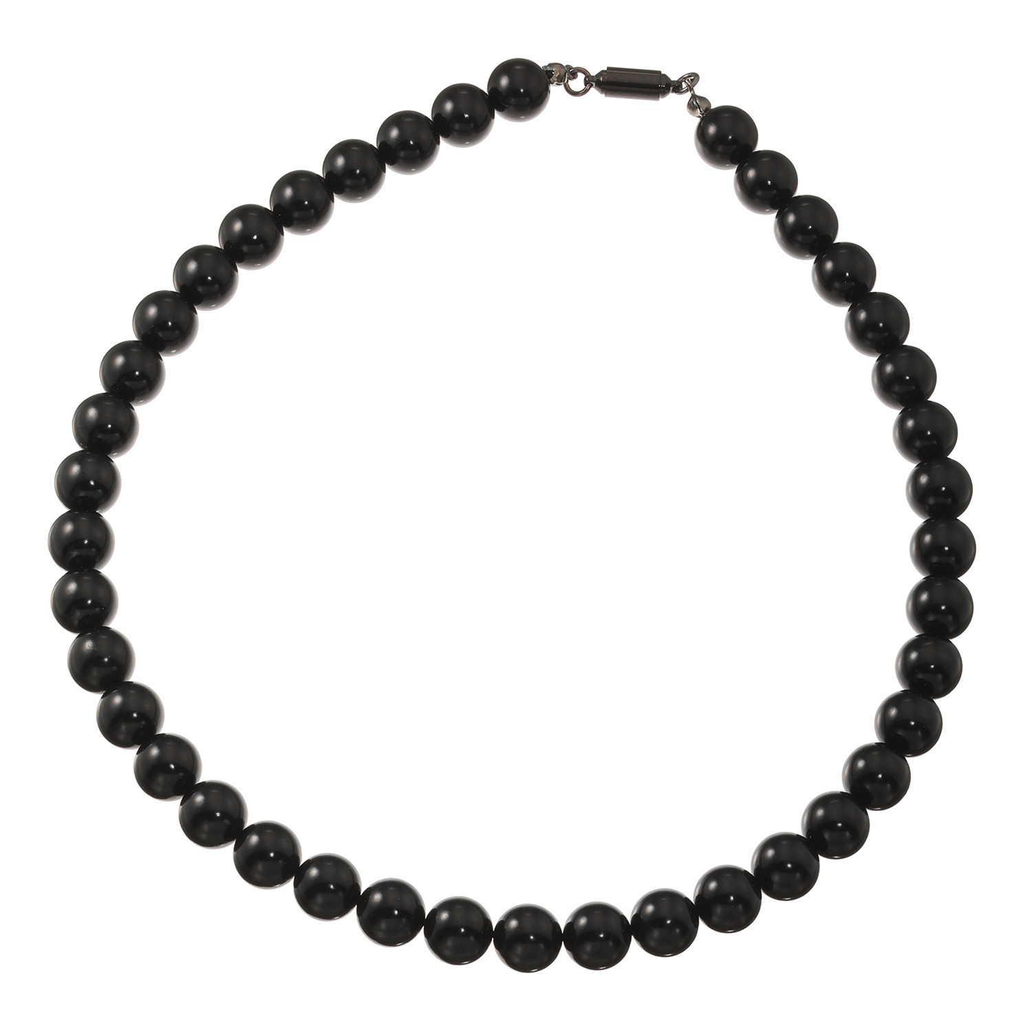 バイネイチャーサイレンス ジェット 丸玉 ネックレス