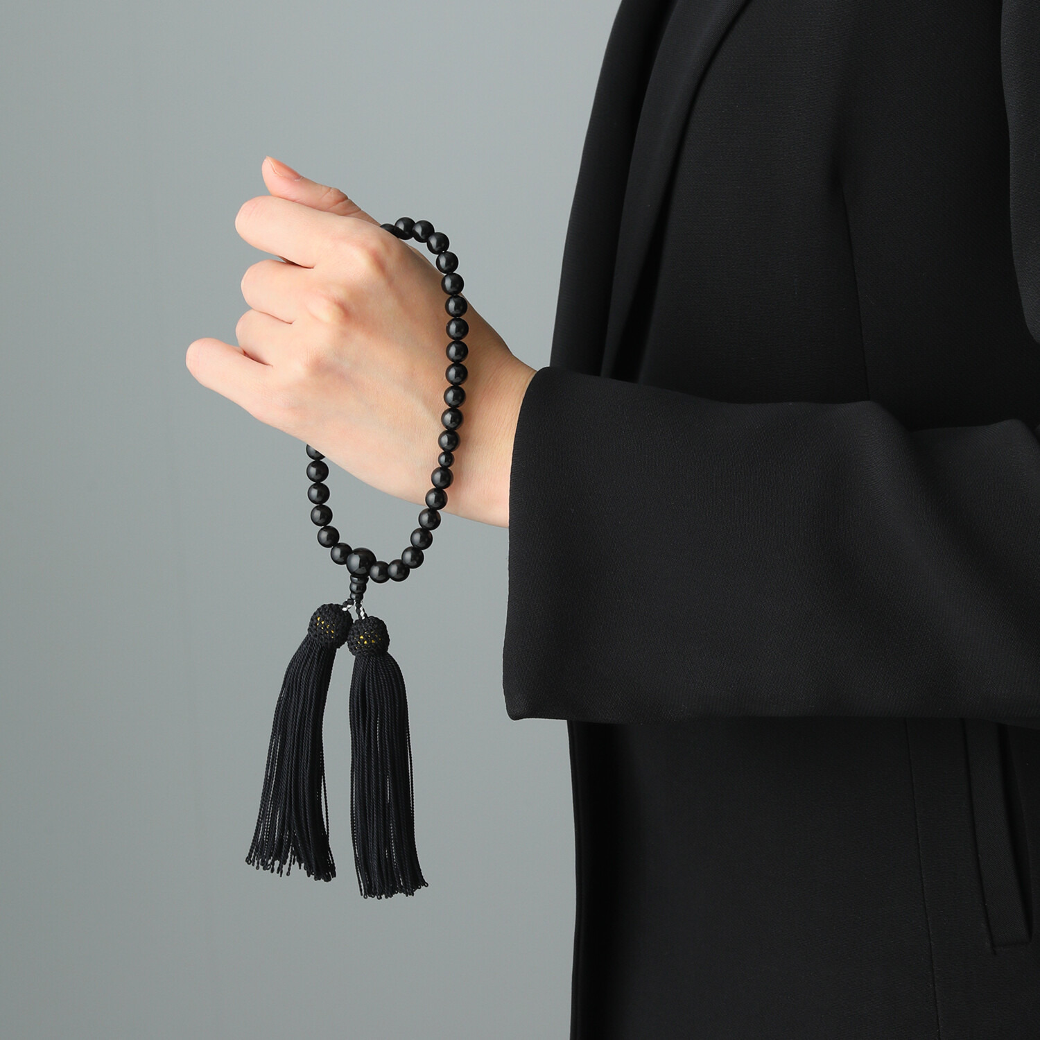 バイネイチャーサイレンス ジェット＆ ブラックオニキス 念珠