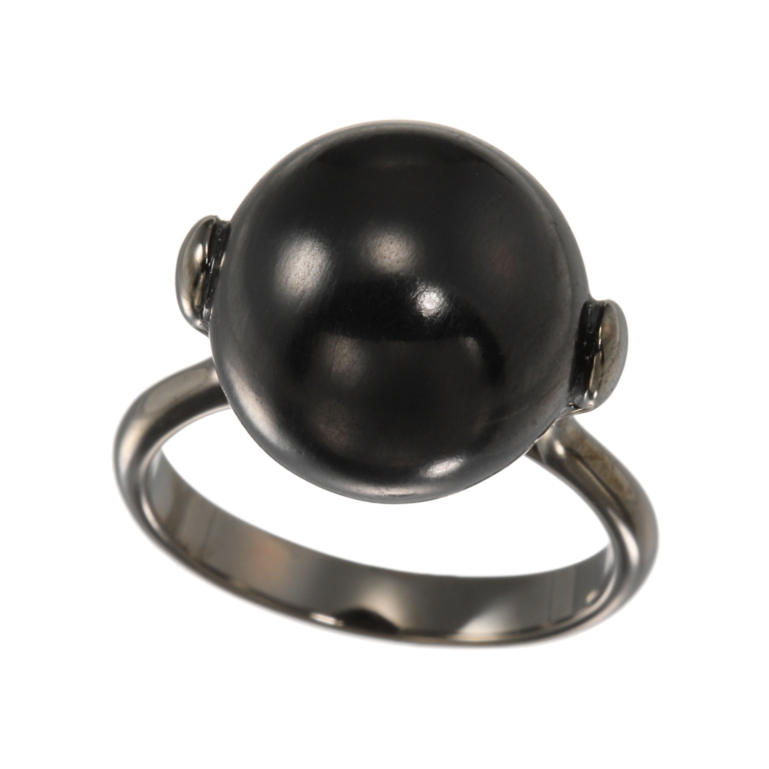 バイネイチャーサイレンス シルバー ジェット 丸玉リング