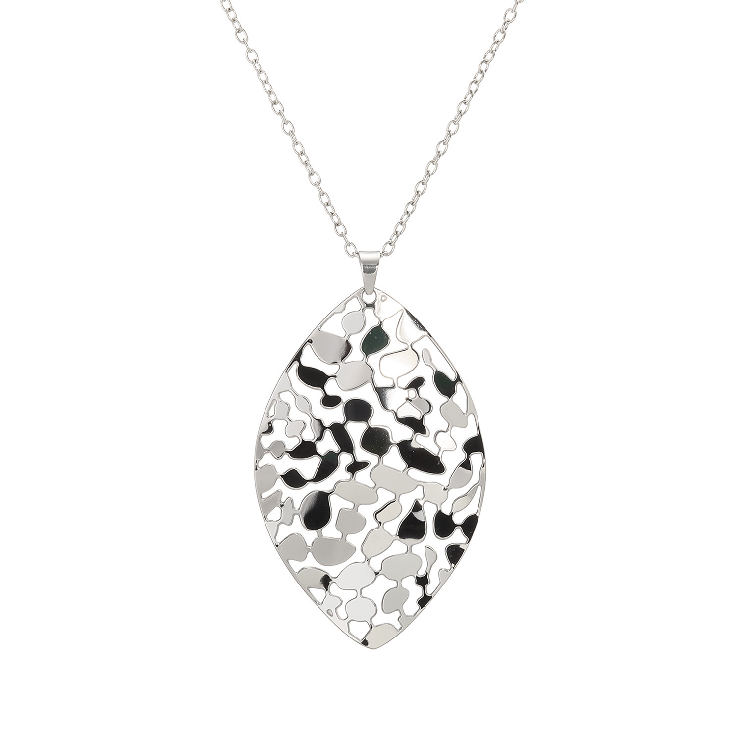 ステロ ステンレス ウェービーリーフデザイン ペンダント