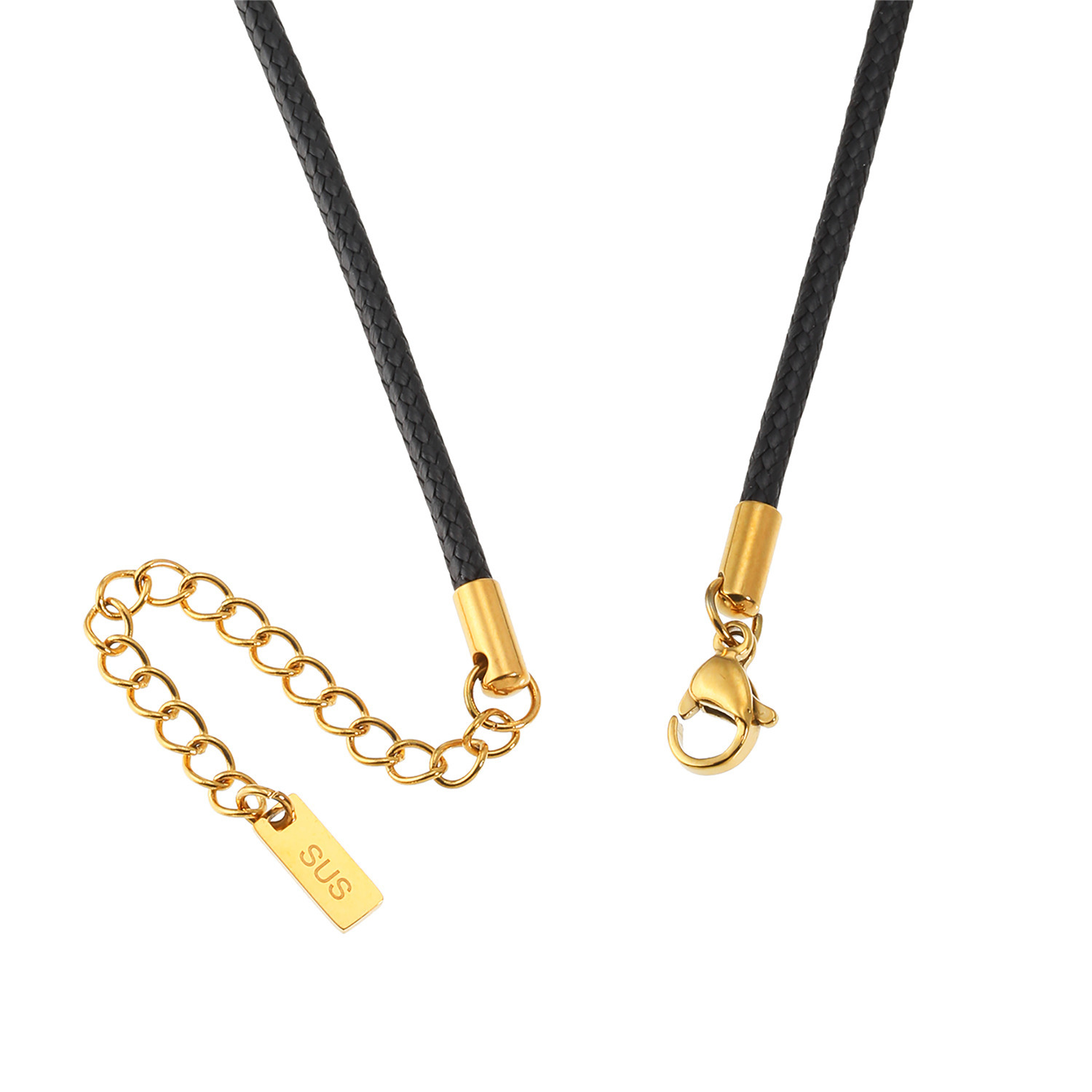 ステロ ステンレス アドラブル シルクコードネックレス