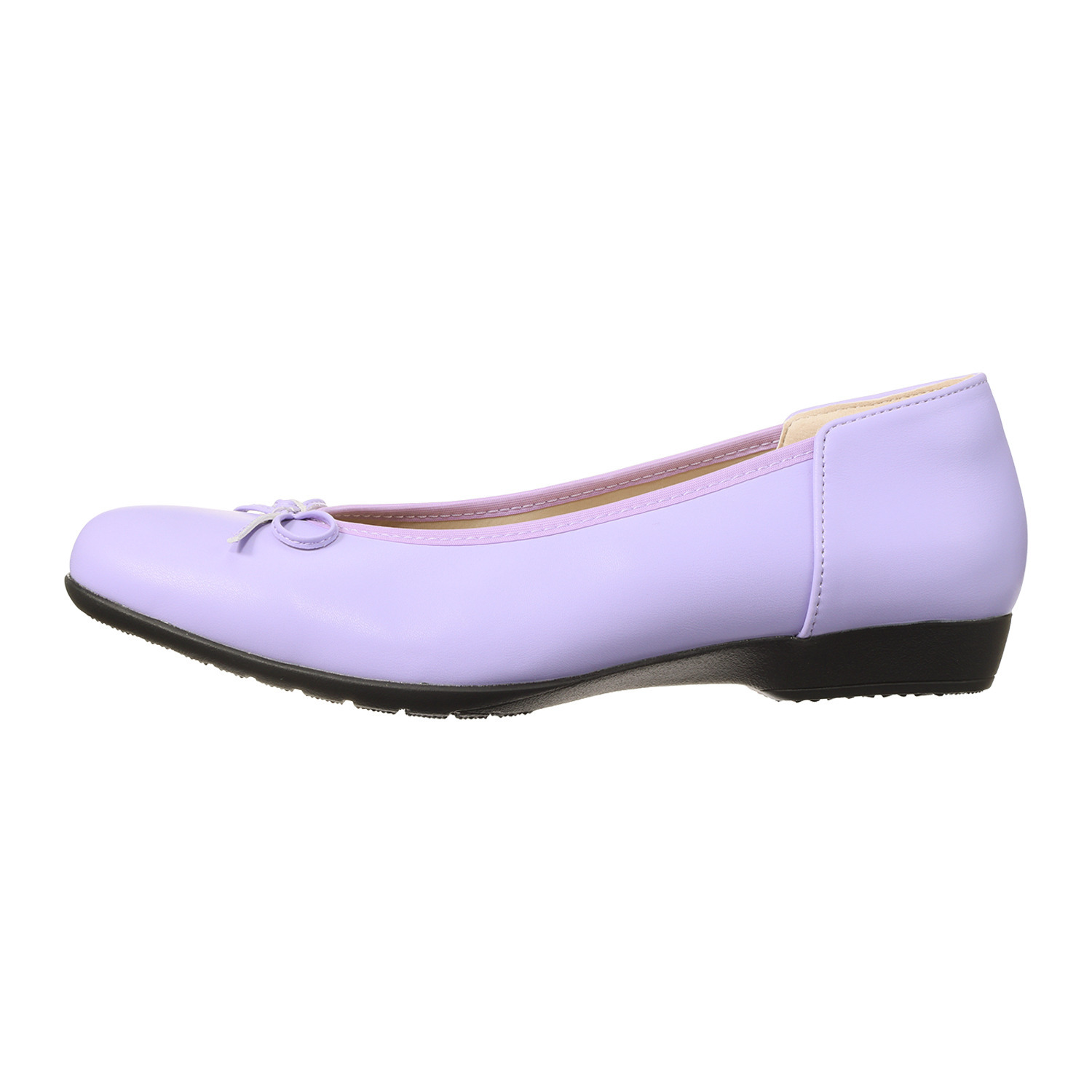 アルファキュービック 靴のマエストロ監修 軽量　ゆったり ストレッチリボンパンプス