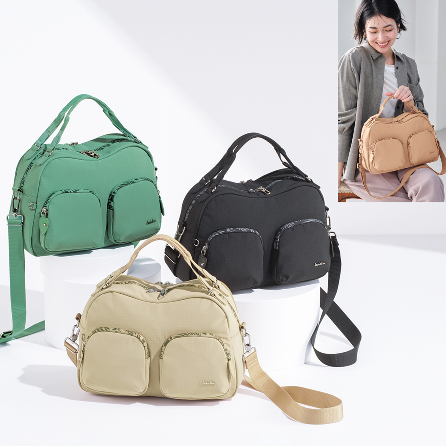 ビサイユ ２０周年アニバーサリー はっ水 “ボタニカーラ” プレミアム２ウェイバッグ