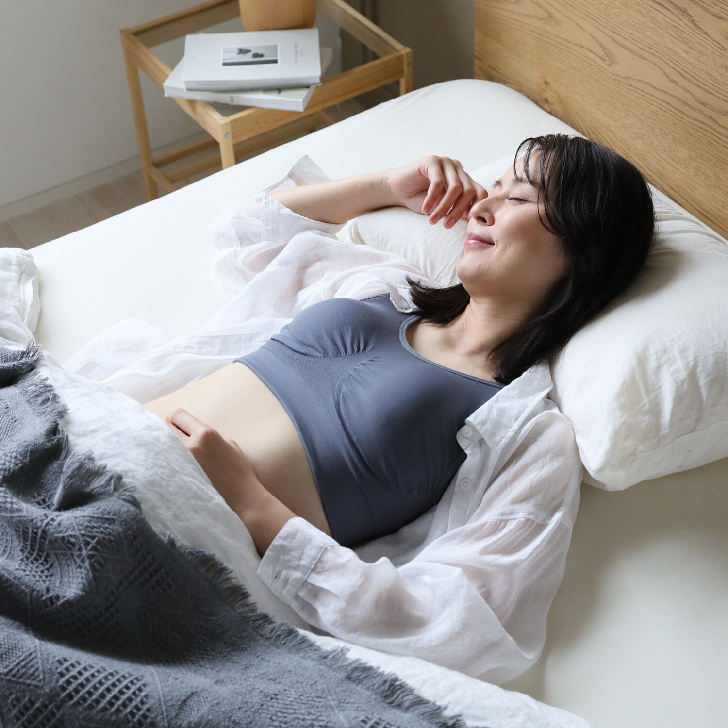 ホグスリープ 就寝時もゆったり着用！ 肩甲骨ナイトブラ （磁気インナー）