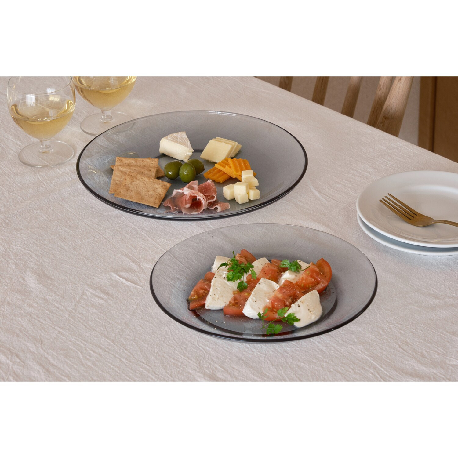 ケヴンハウン カラーガラスプレート ＜２３ｃｍ＞