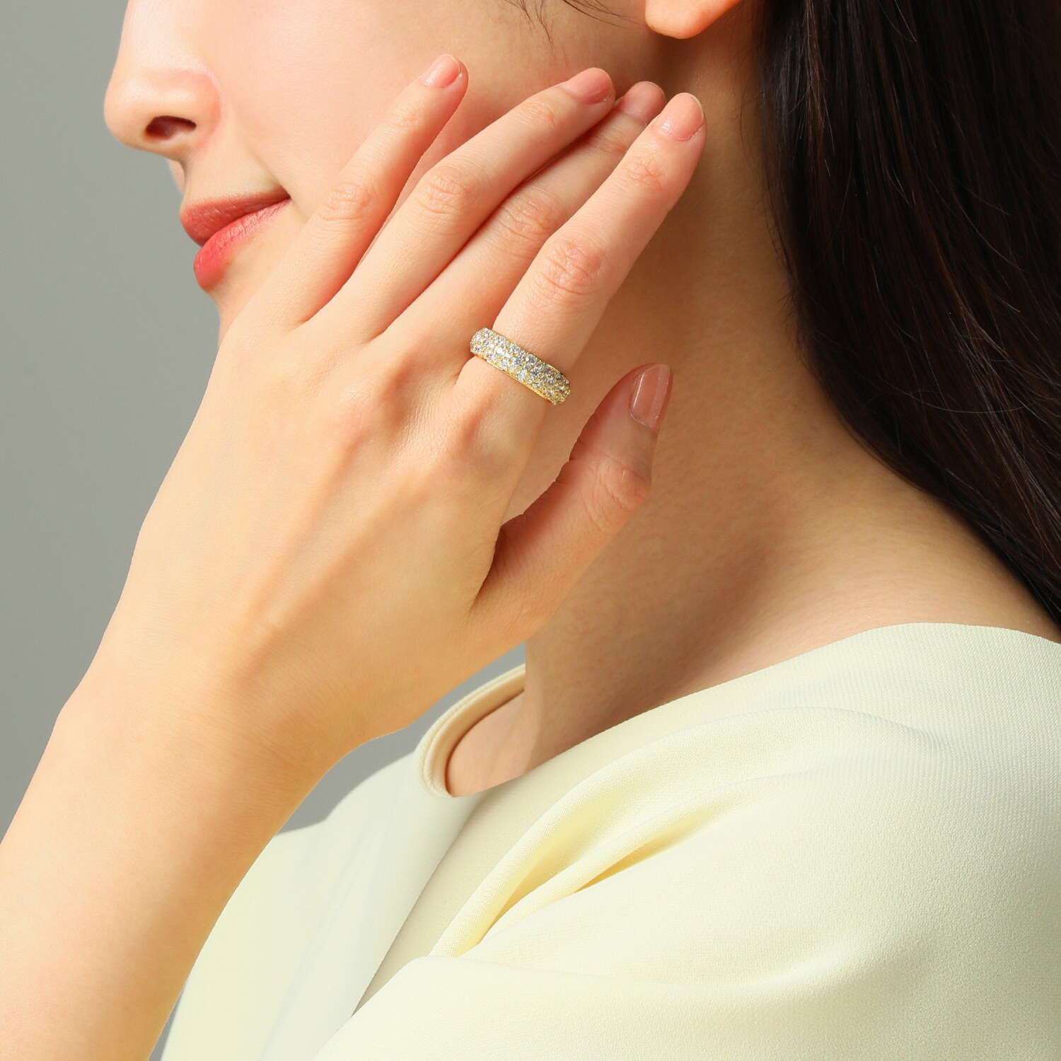 ブリランテステッラ シルバー ＣＺ リズミカルフルエタニティ パヴェリング