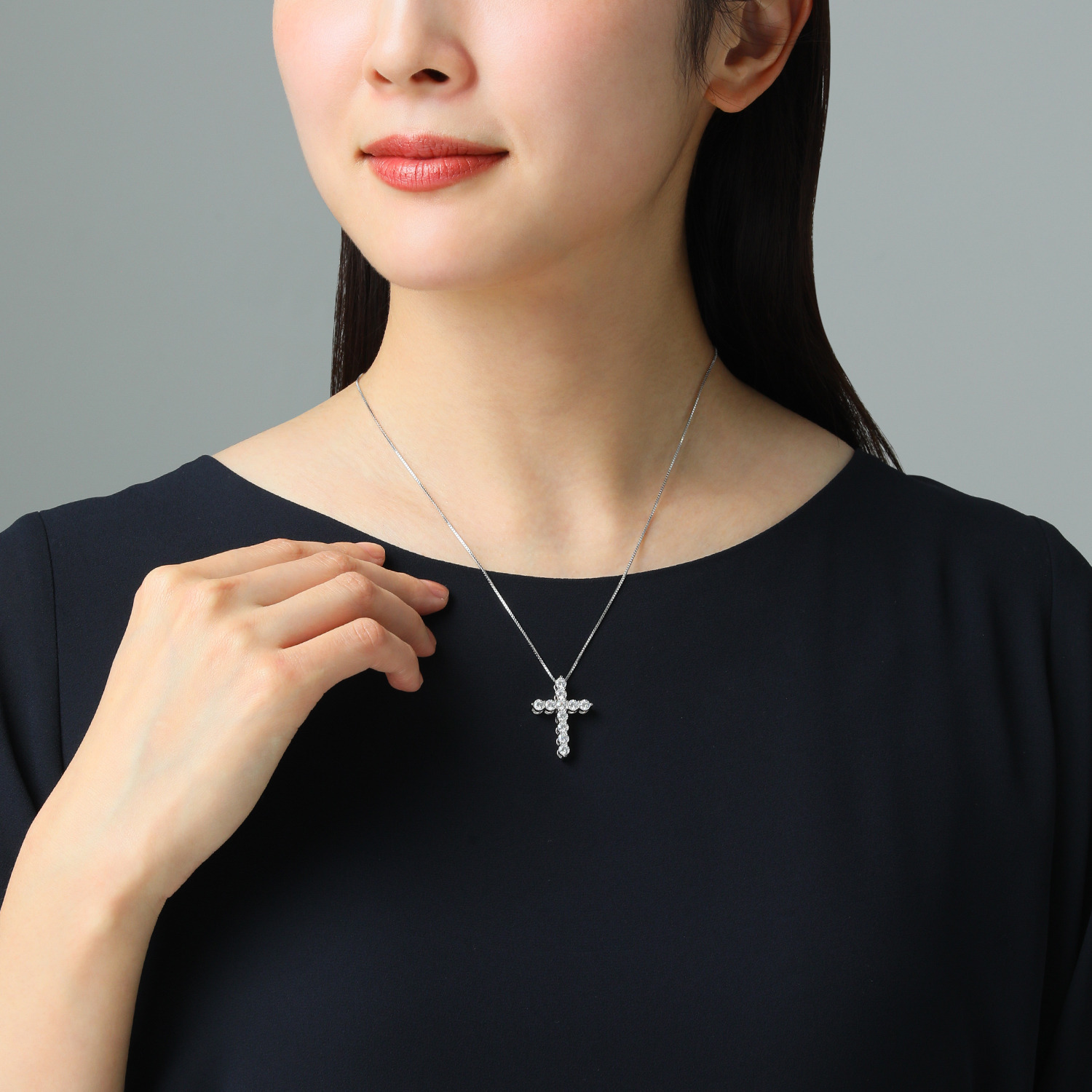 ブリランテステッラ シルバー ＣＺ グランデクロス デザインペンダントトップ