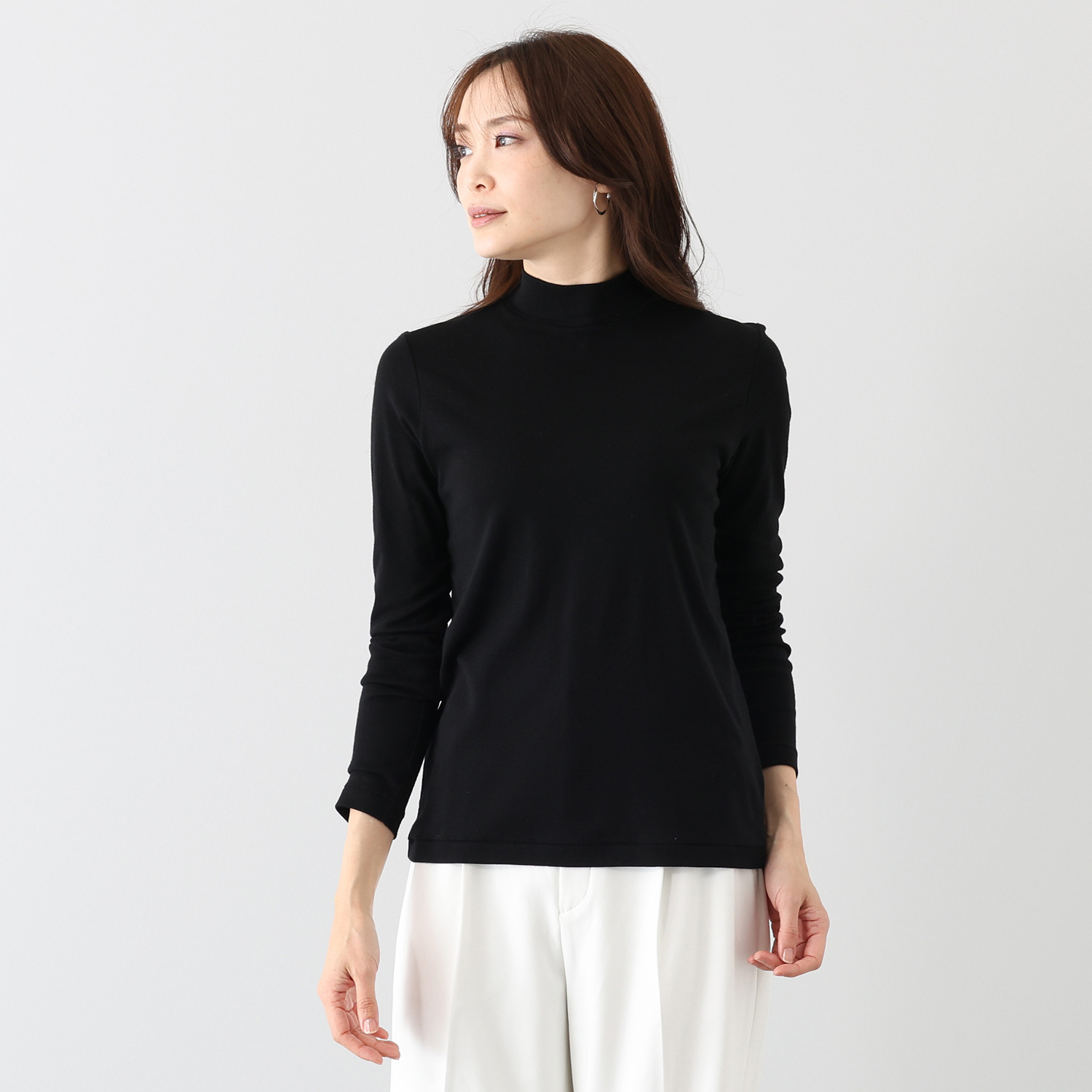 エイガールズ ＬＯＴＵＳシリーズ スビン綿混 マシュふわ（Ｒ） ハイネックプルオーバー