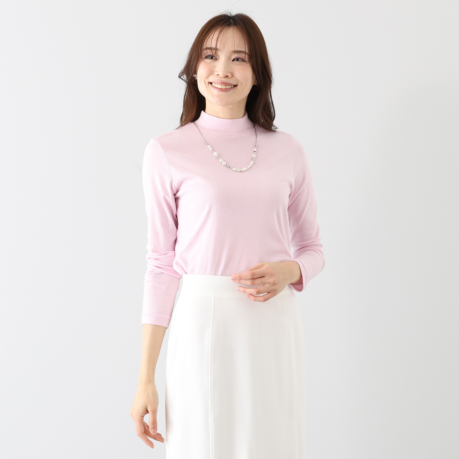 エイガールズ ＬＯＴＵＳシリーズ スビン綿混 マシュふわ（Ｒ） ハイネックプルオーバー