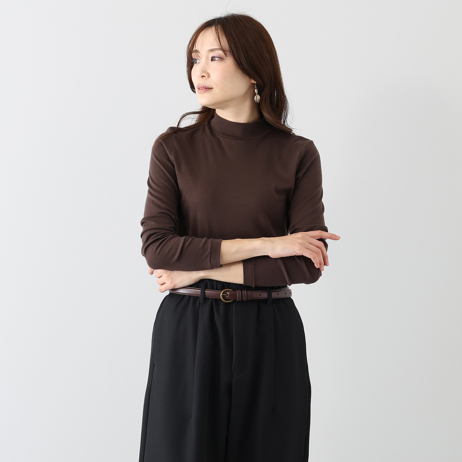 エイガールズ ＬＯＴＵＳシリーズ スビン綿混 マシュふわ（Ｒ） ハイネックプルオーバー