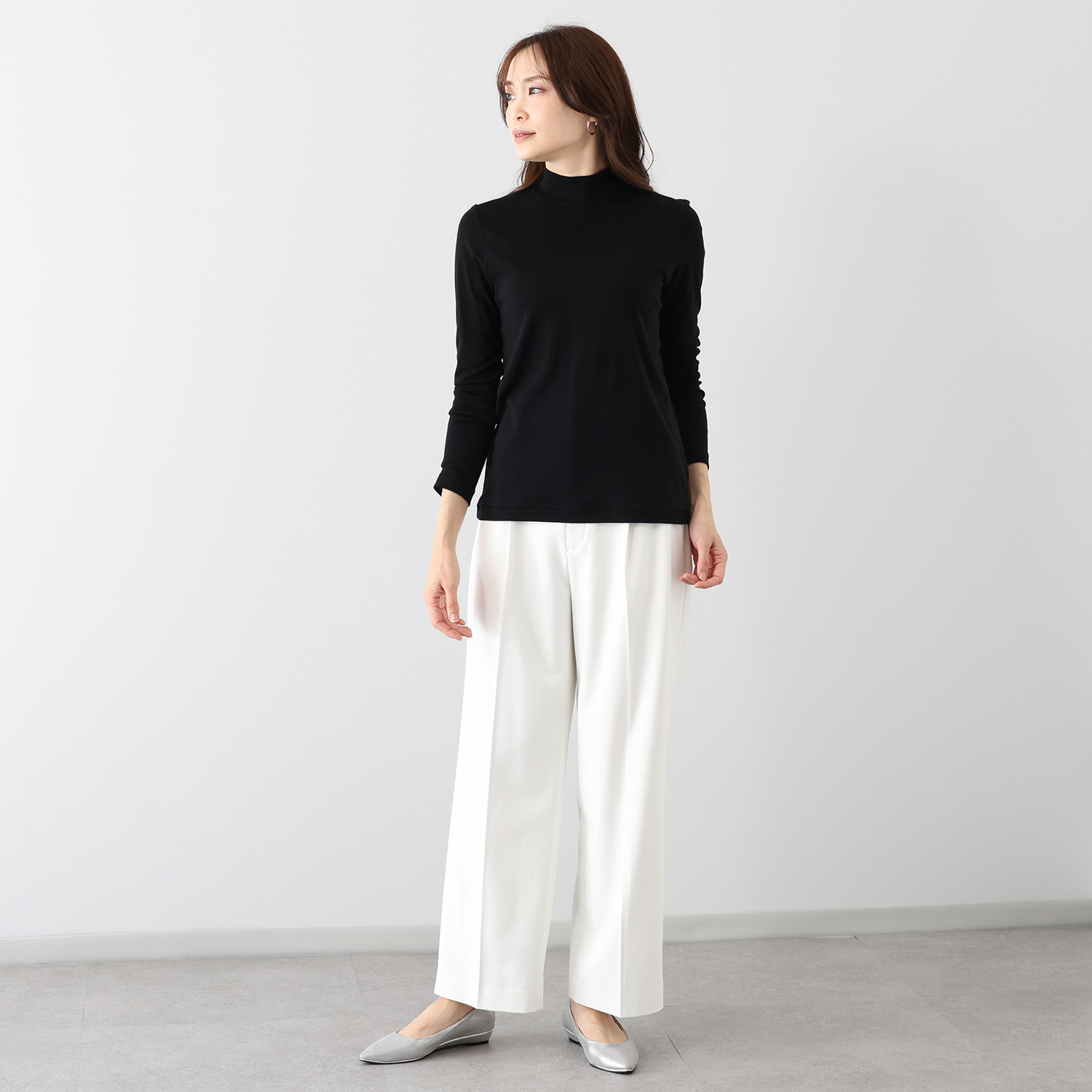 エイガールズ ＬＯＴＵＳシリーズ スビン綿混 マシュふわ（Ｒ） ハイネックプルオーバー