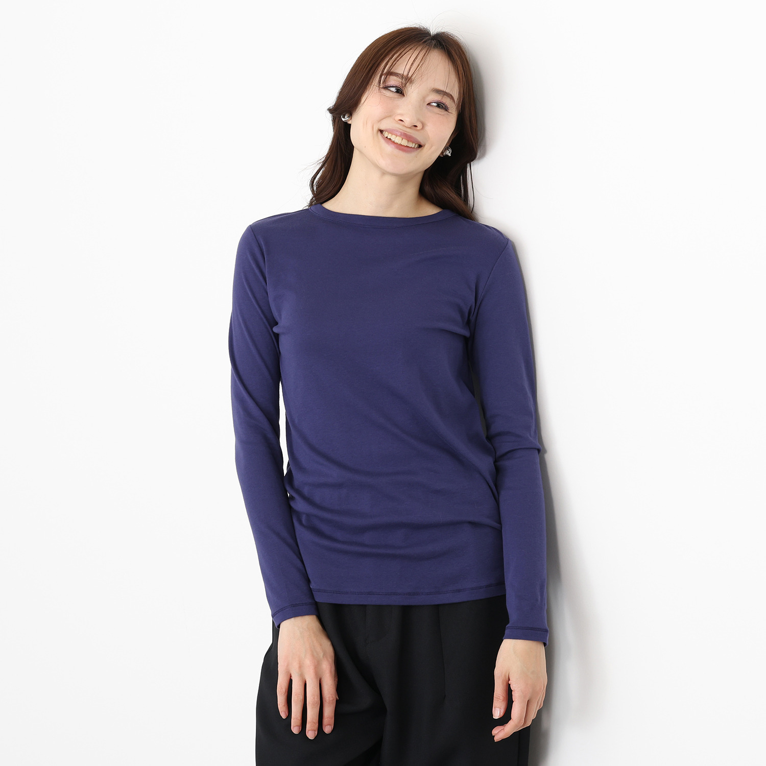 エイガールズ ＬＯＴＵＳシリーズ スビン綿混 マシュふわ（Ｒ） ボートネックプルオーバー