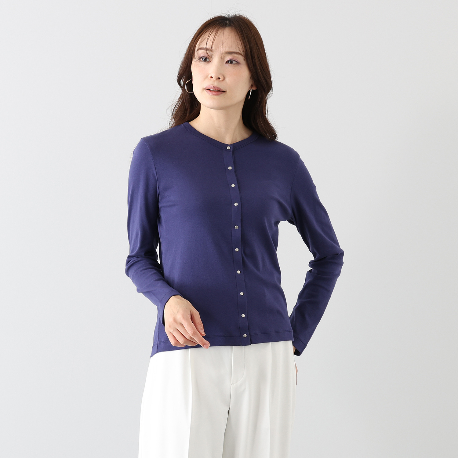 エイガールズ ＬＯＴＵＳシリーズ スビン綿混 マシュふわ（Ｒ） カーディガン