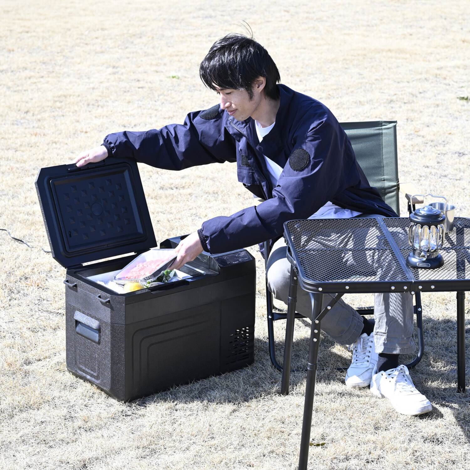 ＹＡＭＡＺＥＮ 車内でも室内でも使える！ ポータブル冷凍冷蔵庫 大容量２５リットル ＹＦＲ−ＡＣ２５１ ＜リサイクル回収無し＞