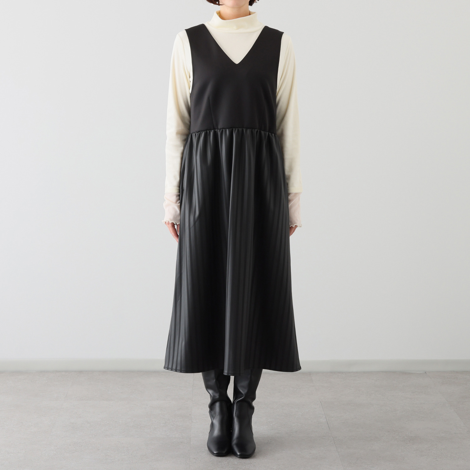 マチュート ひとクセ効いた 欲張り ジャンパースカート