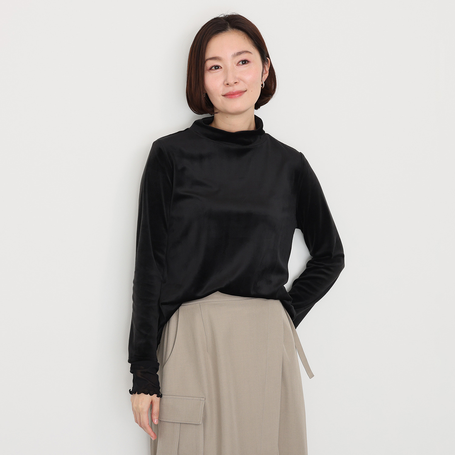 マチュート ベロアで華やぐ ドラマティック カットソープルオーバー