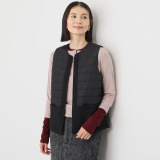 イクシーズ 異素材ミックス ドッキングベスト