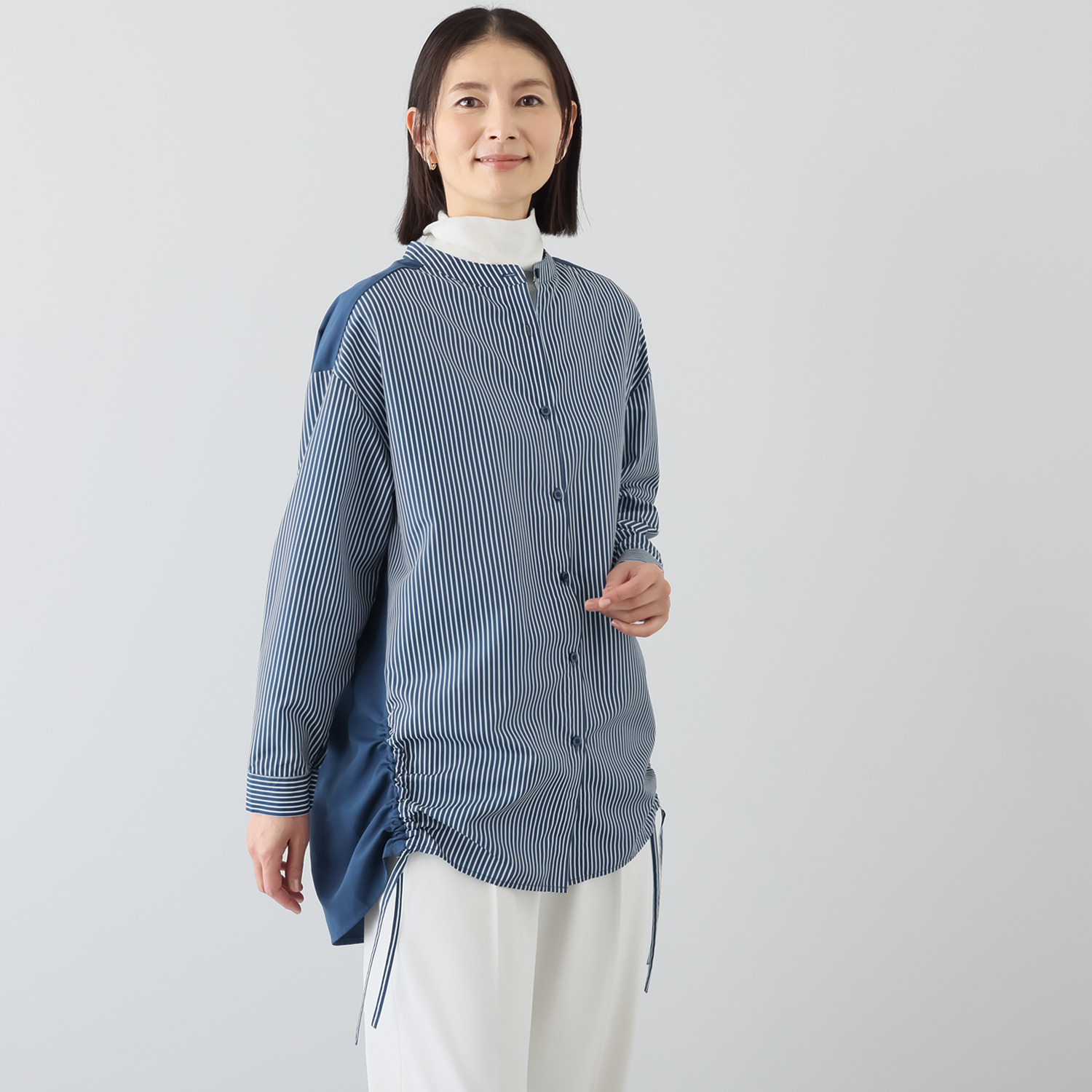 イクシーズ 表情豊かな 着るだけでおしゃれ オーバーシャツ