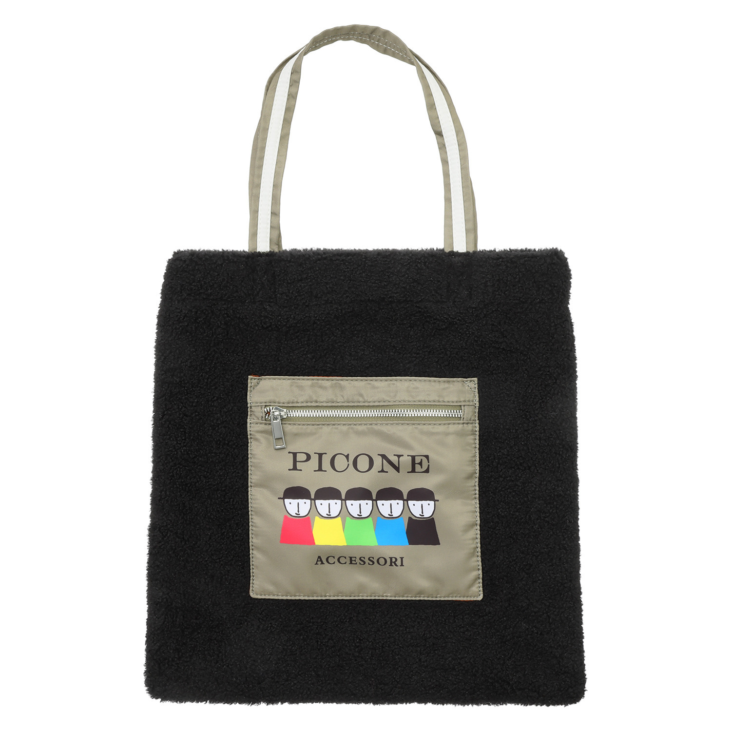 ピッコーネ アッチェッソーリ もこもこトートバッグ