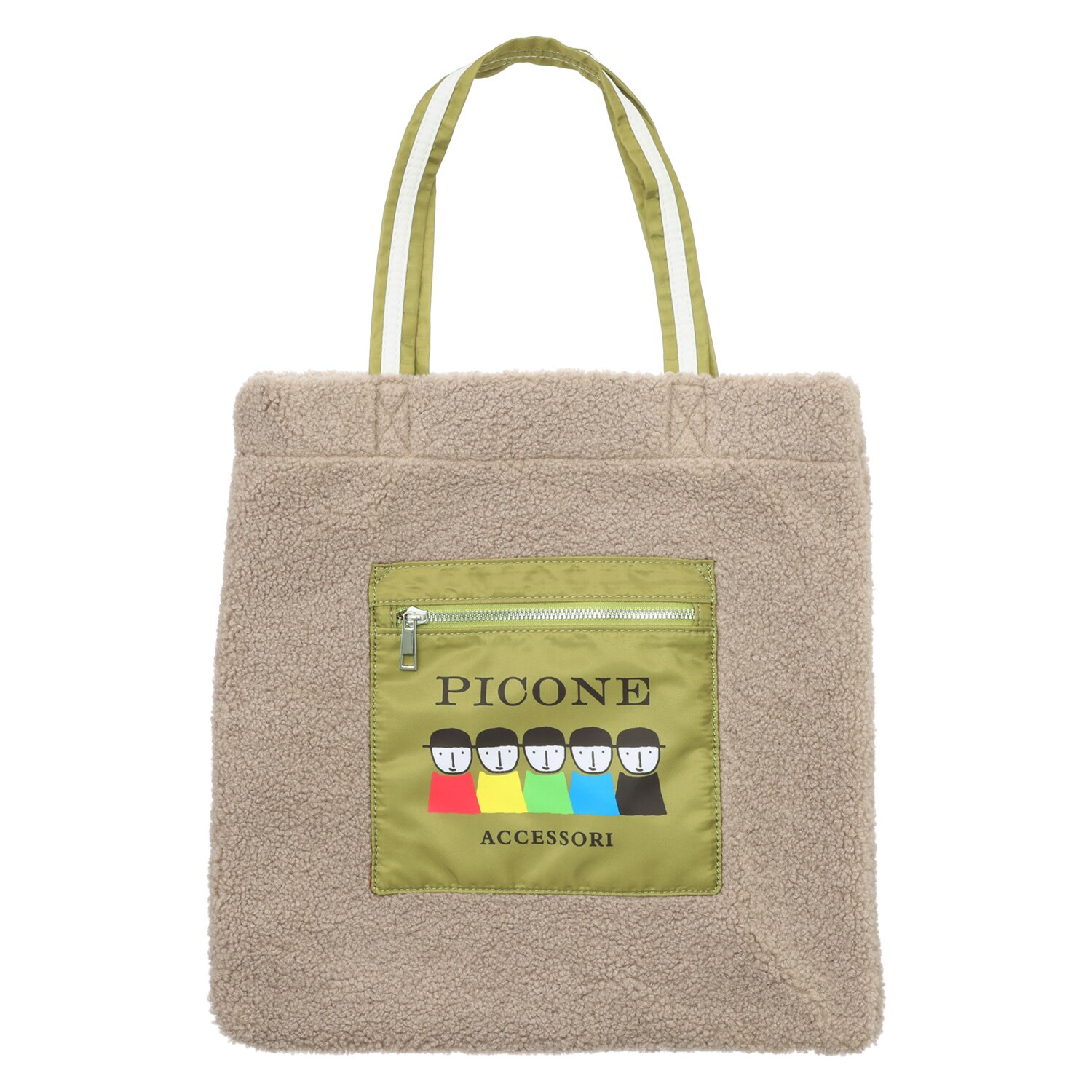 ピッコーネ アッチェッソーリ もこもこトートバッグ