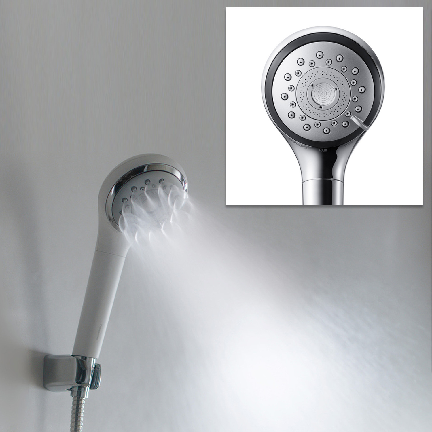 パナソニック ５つのモード搭載で ヘアケア、美肌ケア！ ファインバブル シャワーヘッド ファインベール ＥＨ−ＳＨ５０