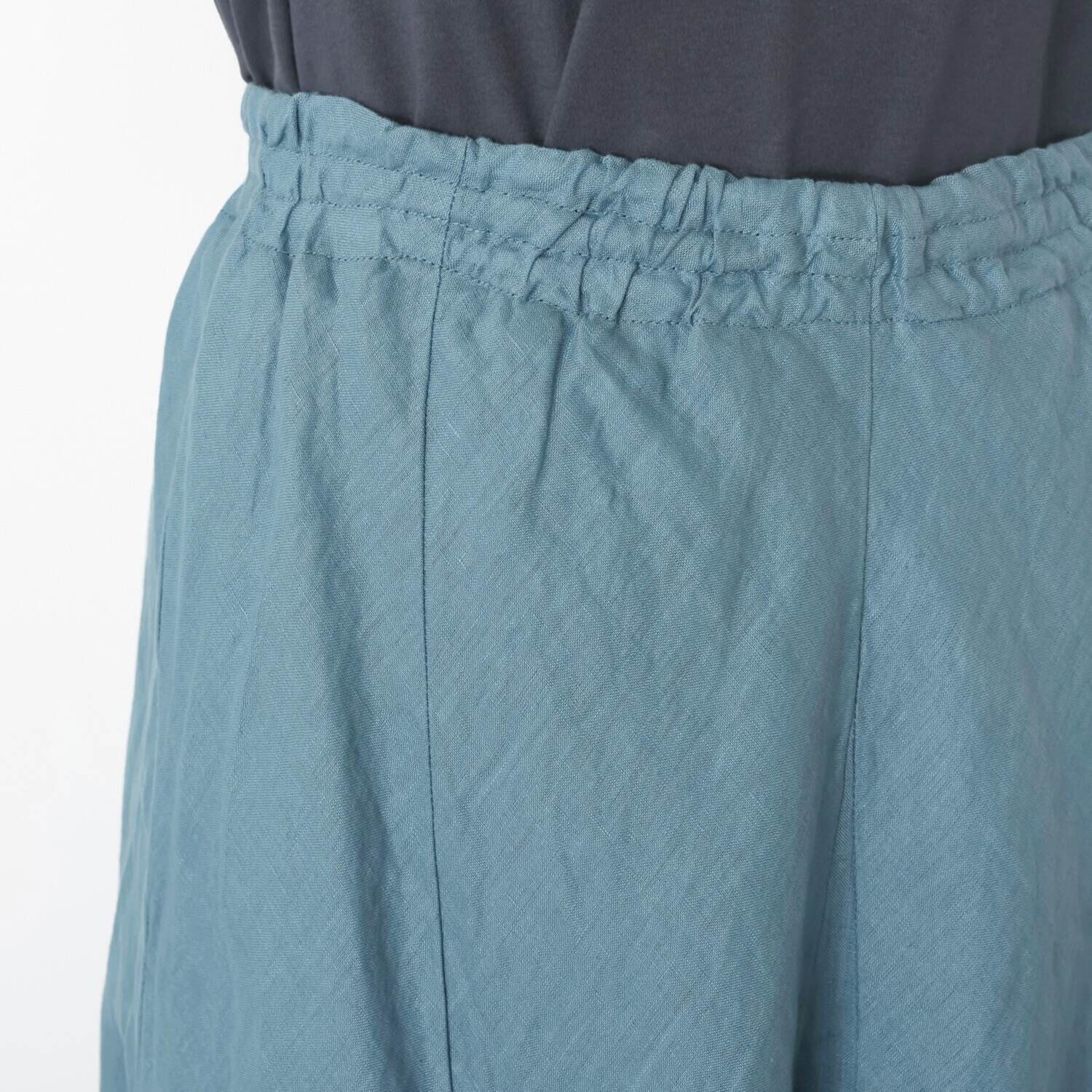 ウタオ フレンチリネン１００％ 立体的ライン マーメイドスカート