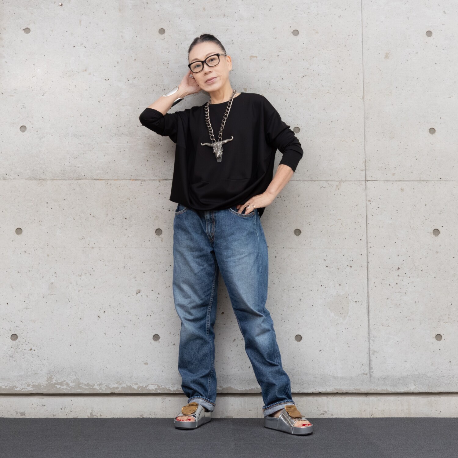 ヒロコ　デシネール ふんわりまとう バレルシルエット プルオーバー