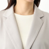 ヒロコ　デシネール なめらかスムースでつくる バレルシルエット ふんわり羽織る 大人のテーラード カーディガンジャケット