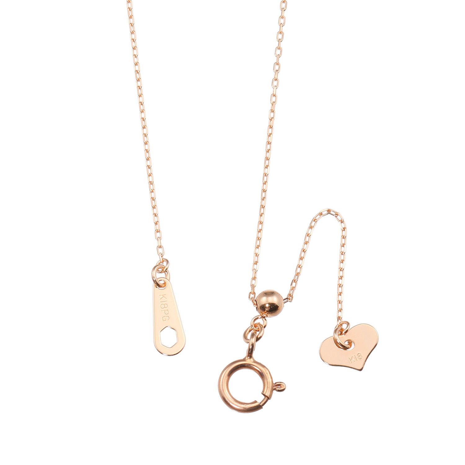 ラビオス １８Ｋローズゴールド アーガイル産 ファンシー ピンクダイヤモンド ホースシューペンダント ＜鑑別書付＞