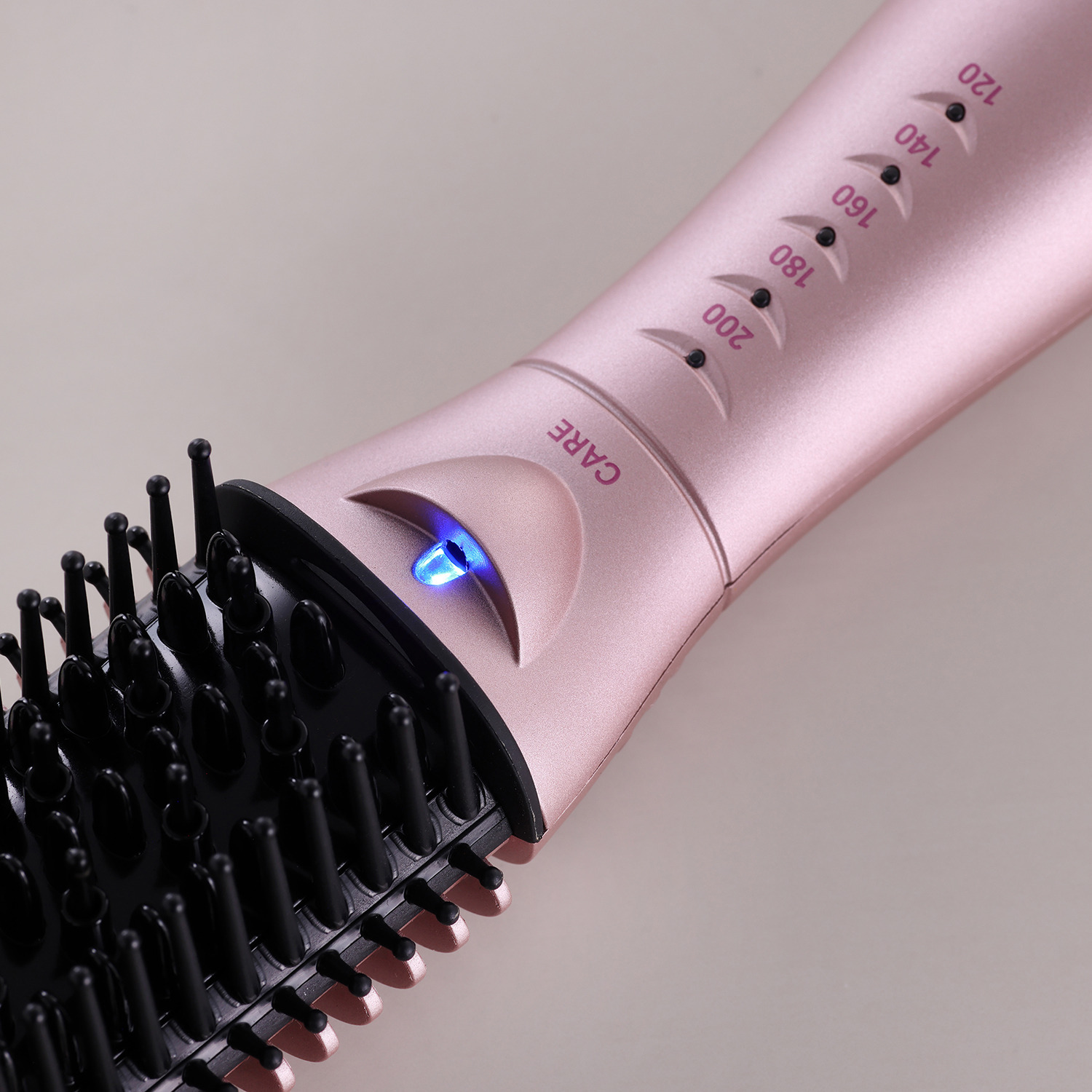 クレイツ ８０℃のケアモード搭載！ 幅広い温度設定ができて ブラシ感覚で使える ヘアアイロン ケアスタイリングブラシ ケアリッチ