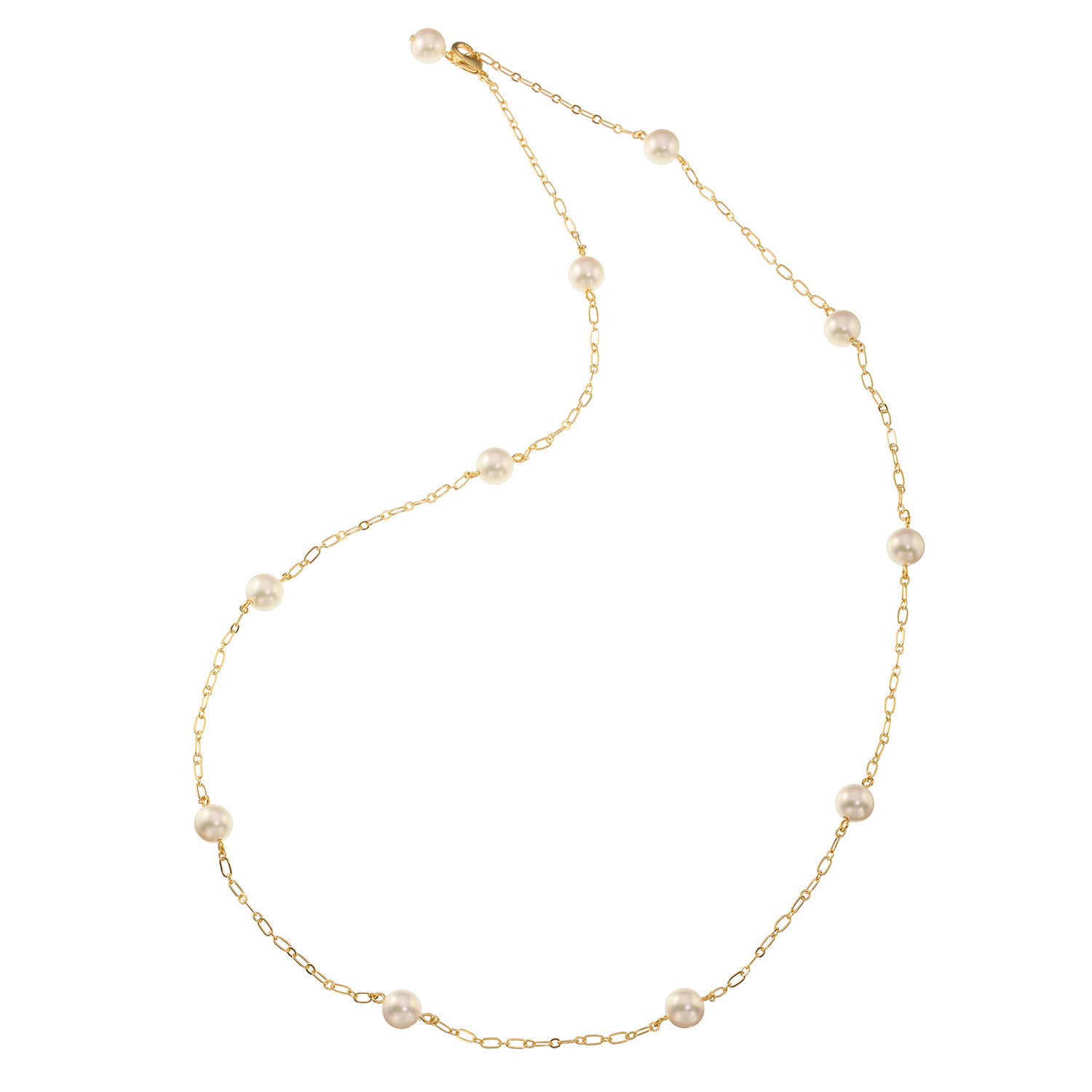 プレミアムパール 泉州の職人技 貝パール ２ウェイ ステーション ロングネックレス 