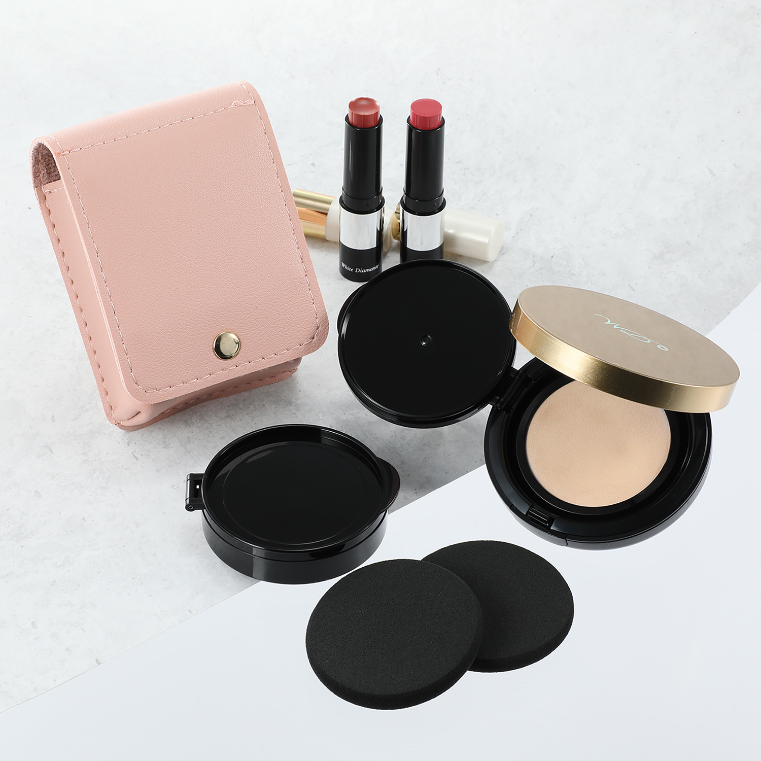 ホワイトディアマンテ プリズムオーラ エクセレント ２個分＆ ハピエンスルージュリッチ ＜ガーネットローズ＆ 　ピンクトルマリン＞