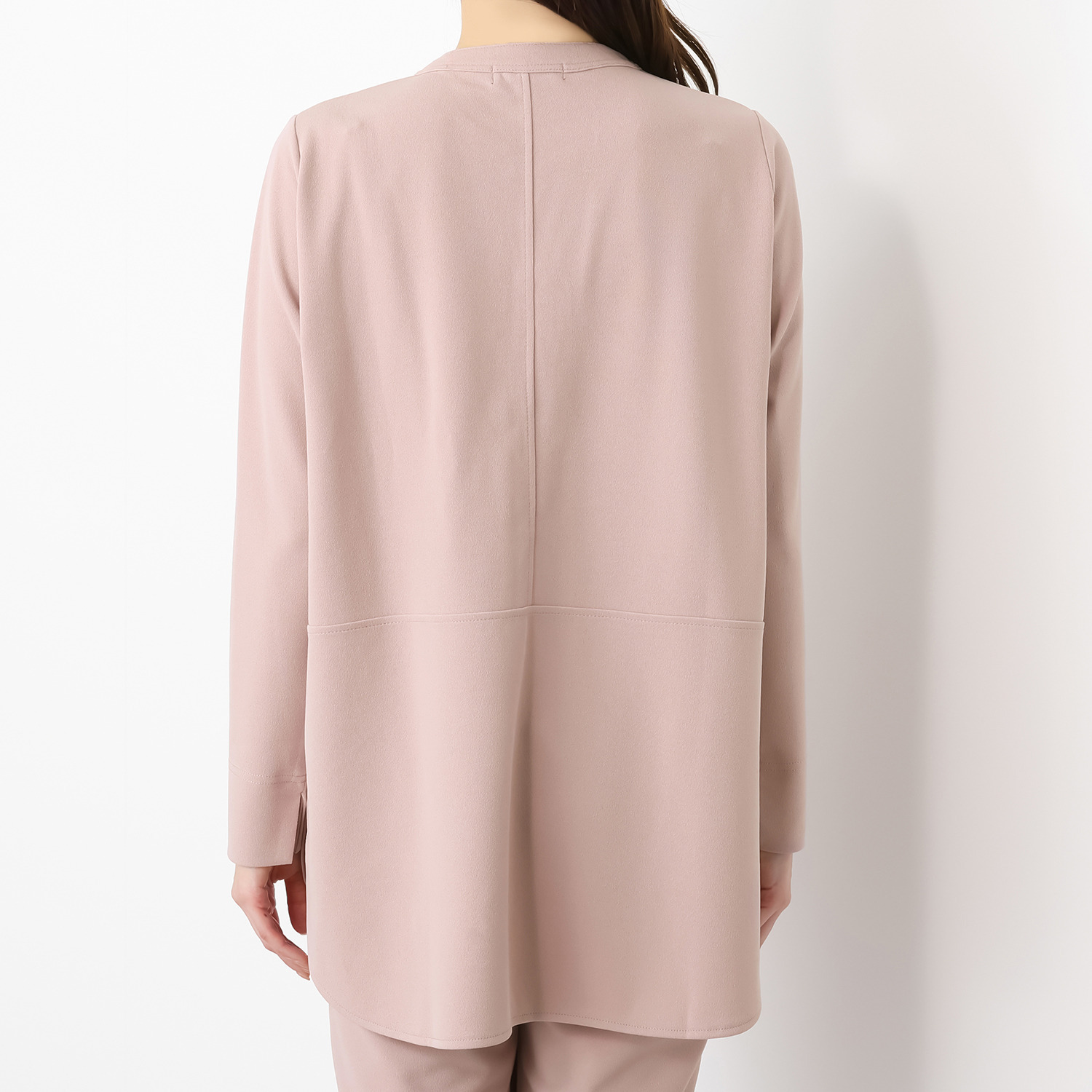 フーア ボタンアクセント ジレレイヤード風 カットソープルオーバー