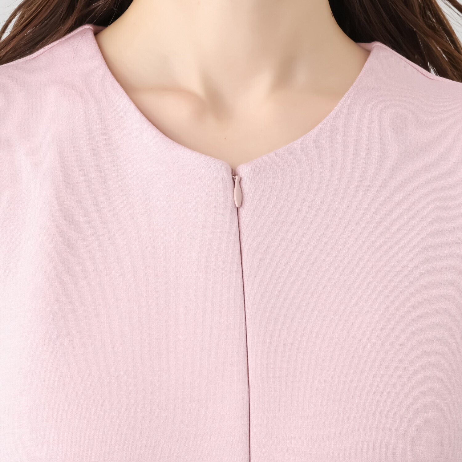 フーア きれい見えポンチ フロントファスナー ワンピース