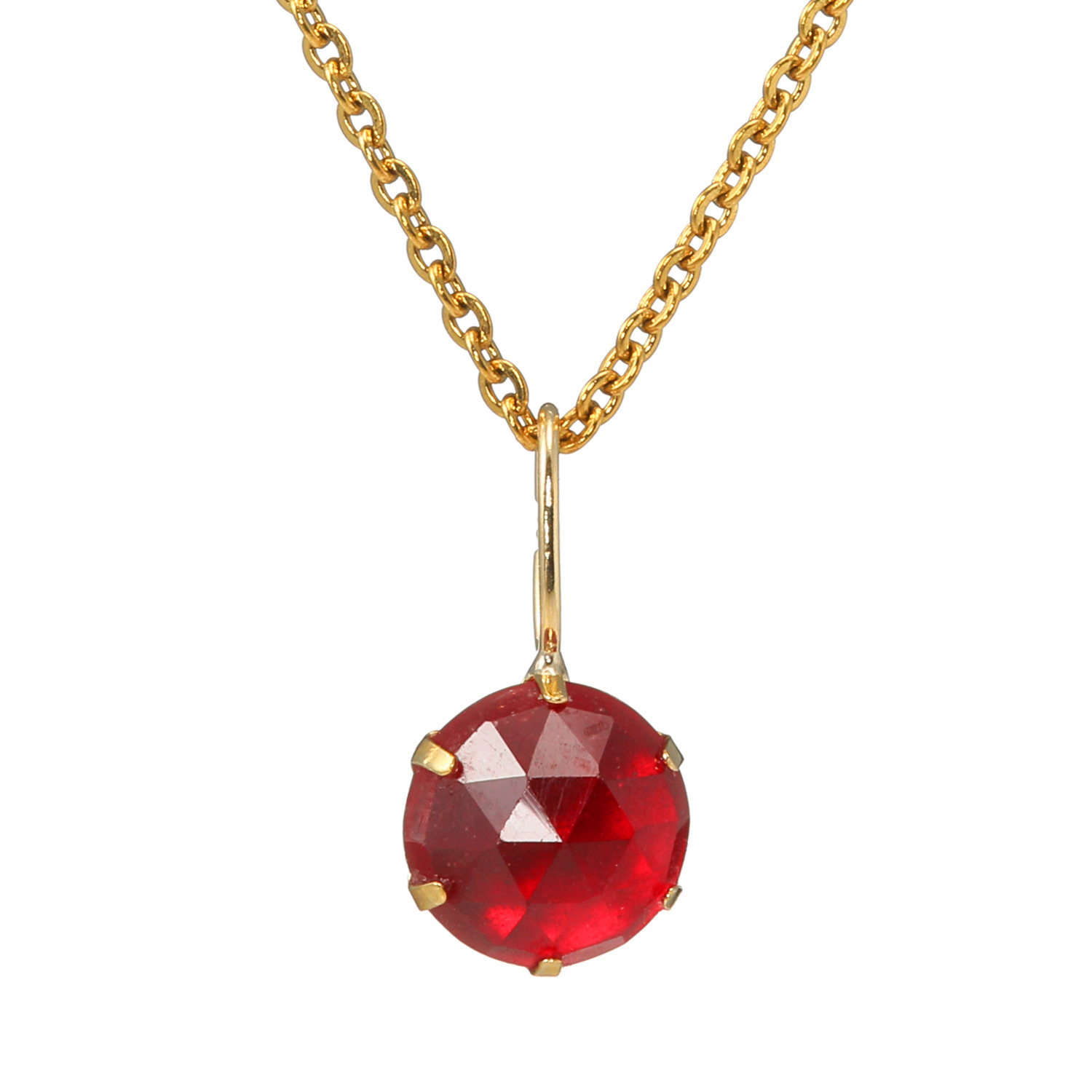 カレイドスコピオ １８Ｋ １カラットＵＰ ルビー ステンレスチェーン ペンダント